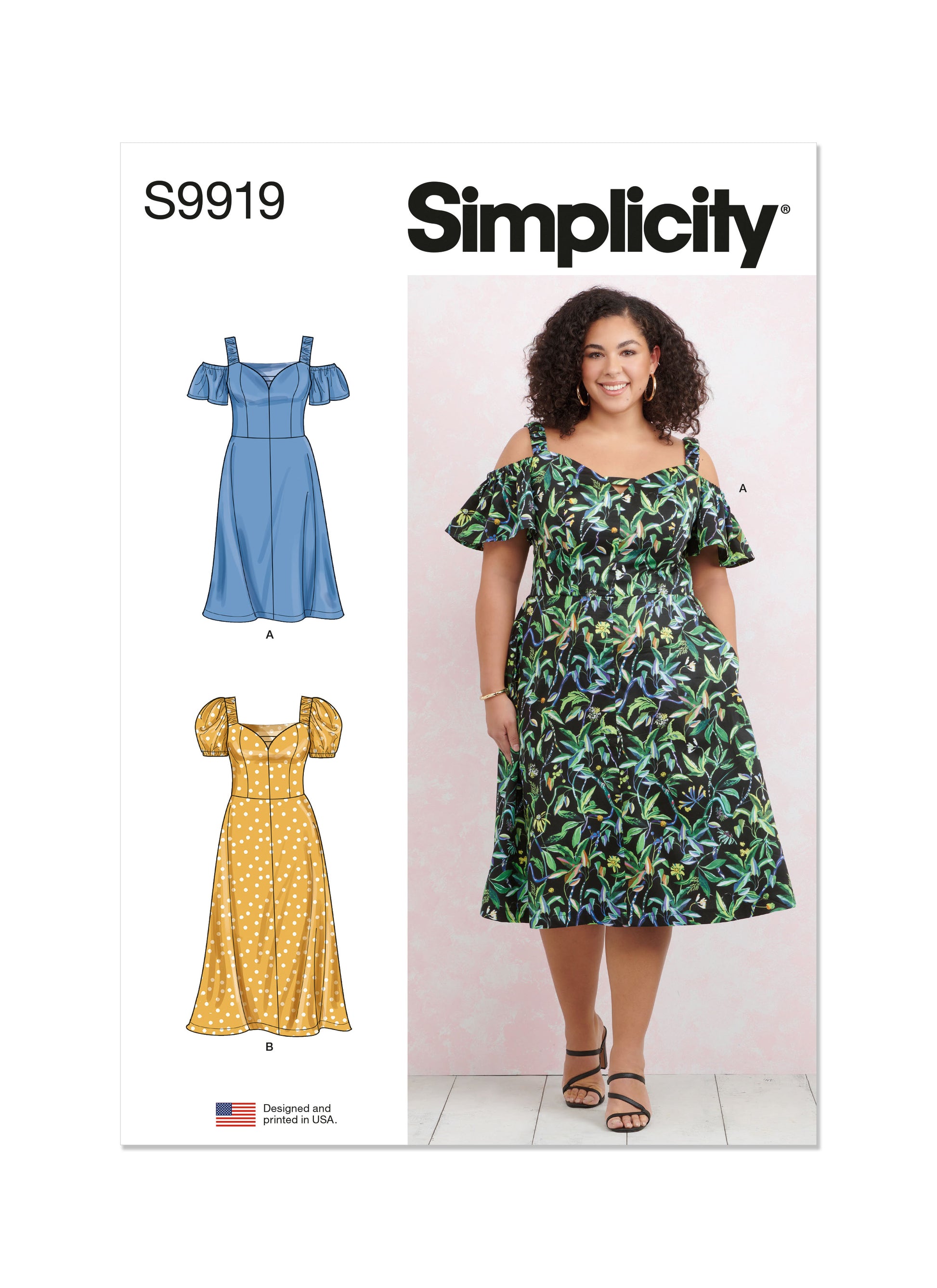 Simplicity Pattern 9919 Plus Size Dress