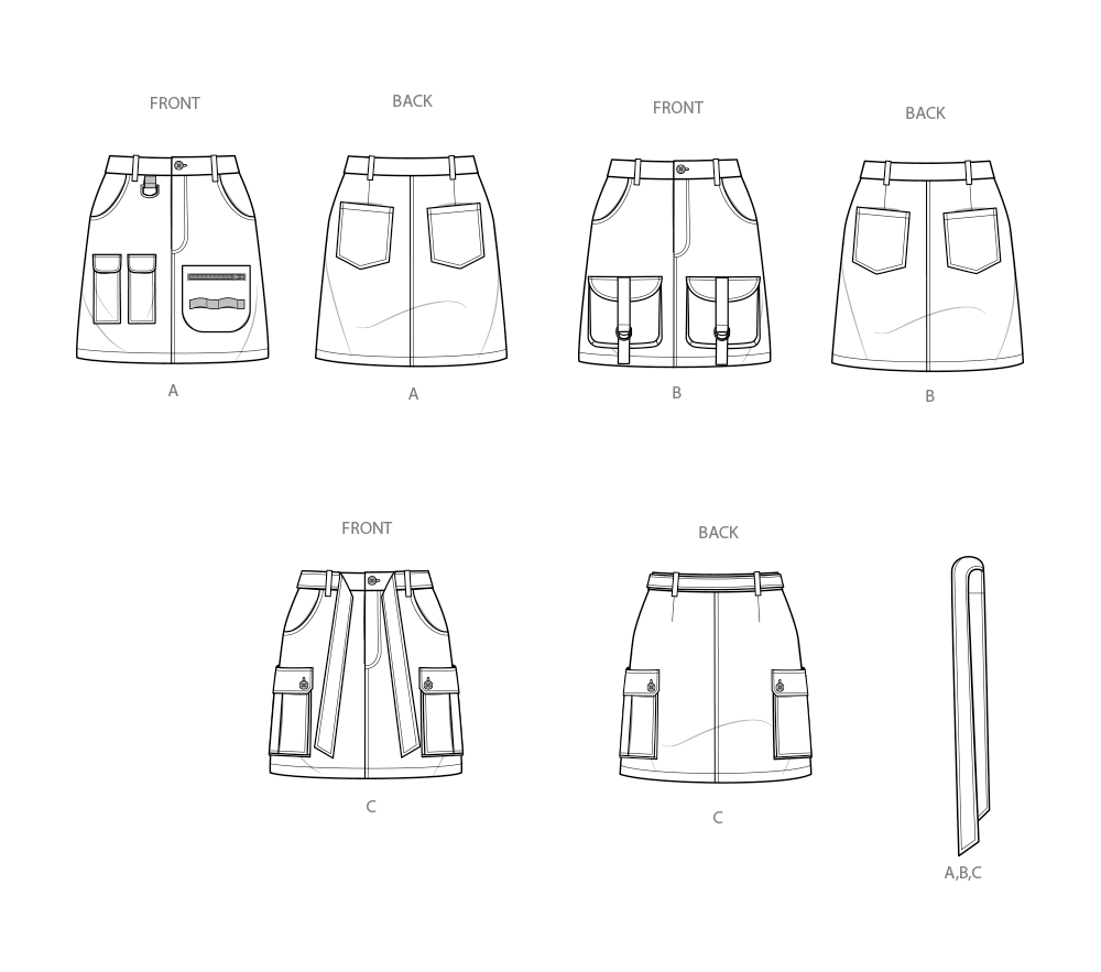 Simplicity Pattern S9924 Misses' Skirt/Pants