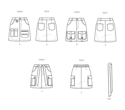 Simplicity Pattern S9924 Misses' Skirt/Pants