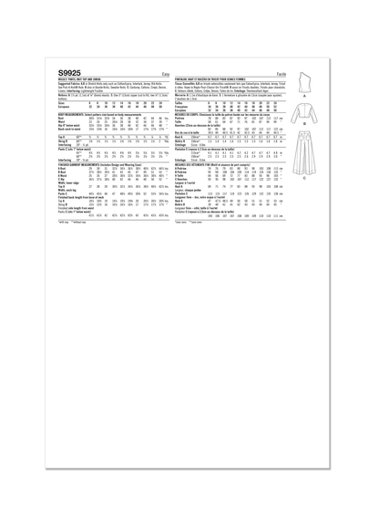 Simplicity Pattern 9925 Misses' Pants, Knit Shrug and Top