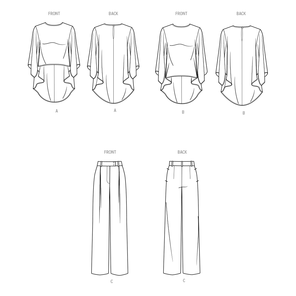 Simplicity Pattern SS9926 Misses' and Women's Tops and Pants