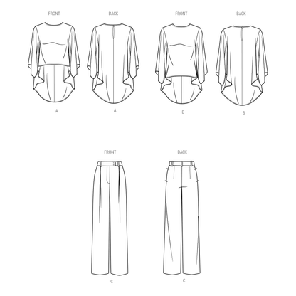 Simplicity Pattern SS9926 Misses' and Women's Tops and Pants