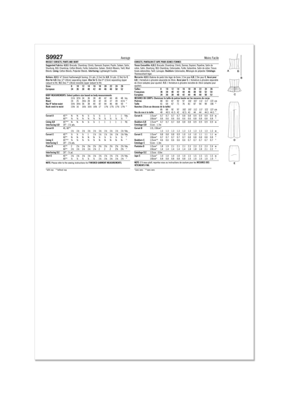 Simplicity Pattern 9927 Misses' Corsets, Pants and Skirt Media 6 of 11