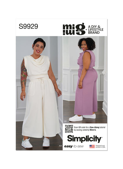 Simplicity Pattern S9929 Misses' Lounge Set