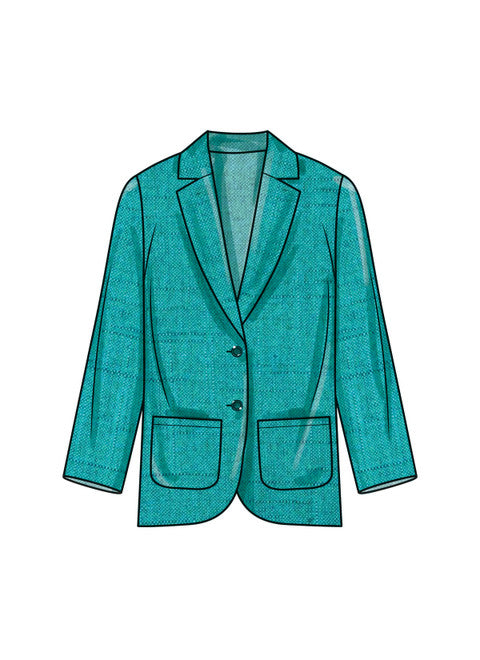 Simplicity Pattern 9930 Children's, Teens' and Adults' Blazers and Shorts