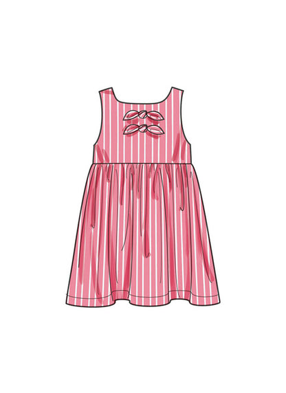 Simplicity Pattern 9932 Toddlers' Dress, Top and Pants