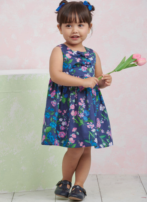 Simplicity Pattern 9932 Toddlers' Dress, Top and Pants