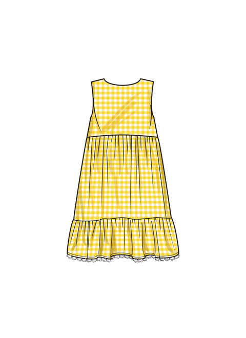 Simplicity Pattern 9933 Children's and Girls' Dress with Sleeve Variations