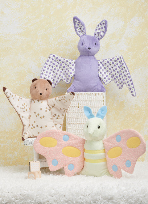 Simplicity Pattern 9940 Pattern Plush Bat, Moth and Flying Squirrel