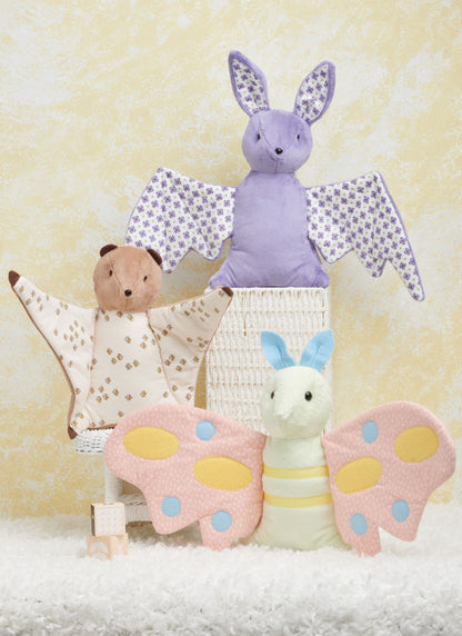 Simplicity Pattern 9940 Pattern Plush Bat, Moth and Flying Squirrel