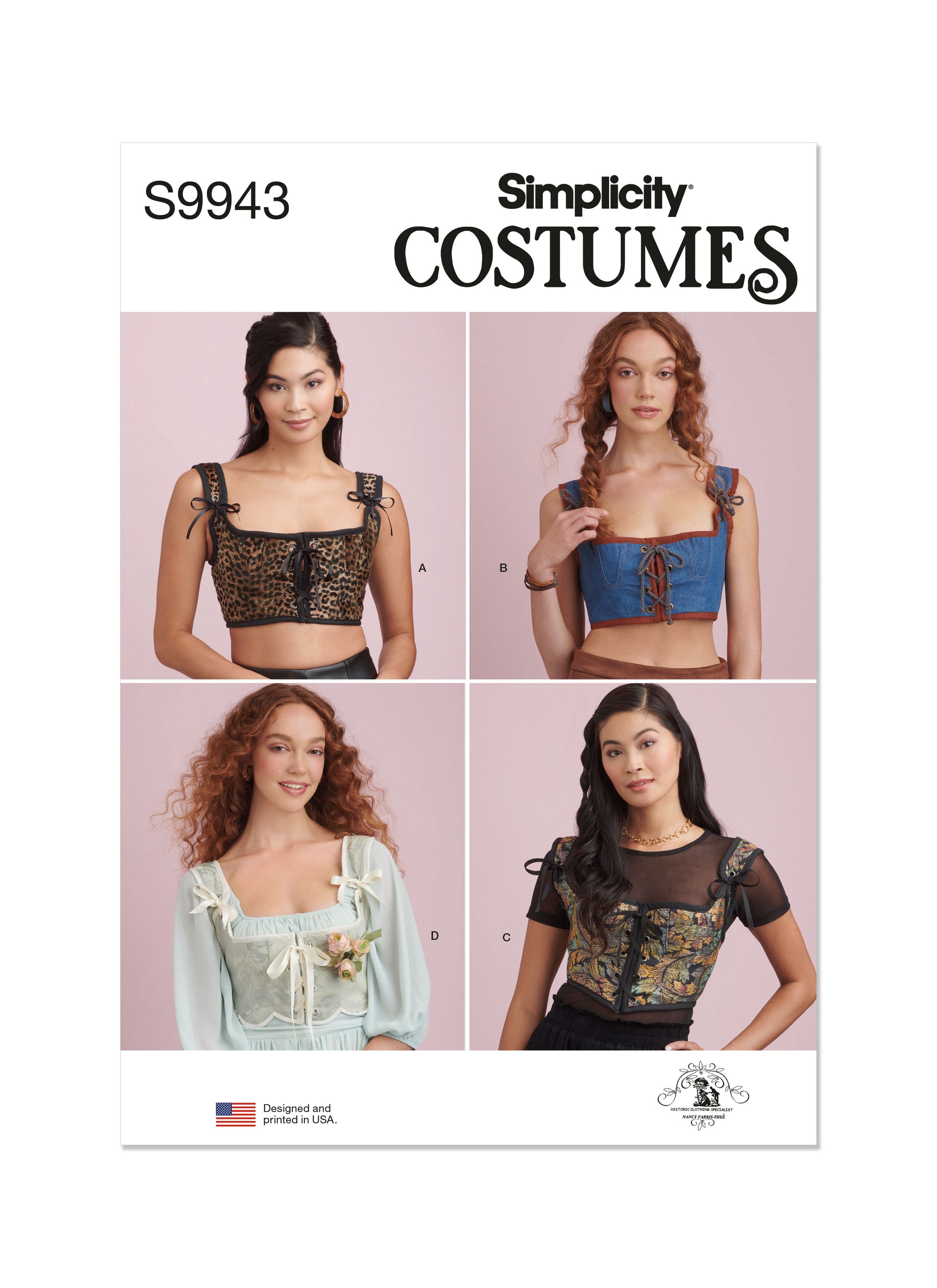 Simplicity Pattern 9943 Misses' Corset Costumes