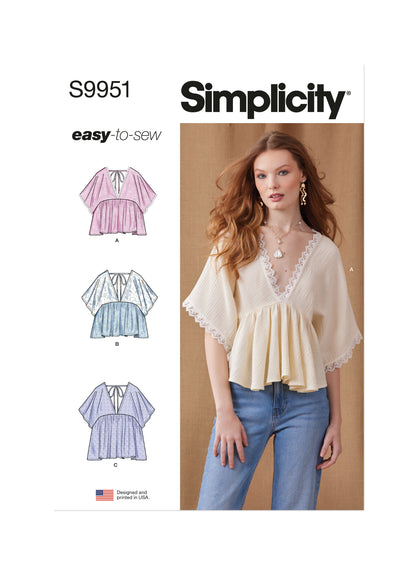 Simplicity Pattern 9951 Misses' Top Vest