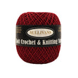 Sullivans Soft 4ply Crochet and Knitting Yarn, Wine- 50g Rayon Yarn