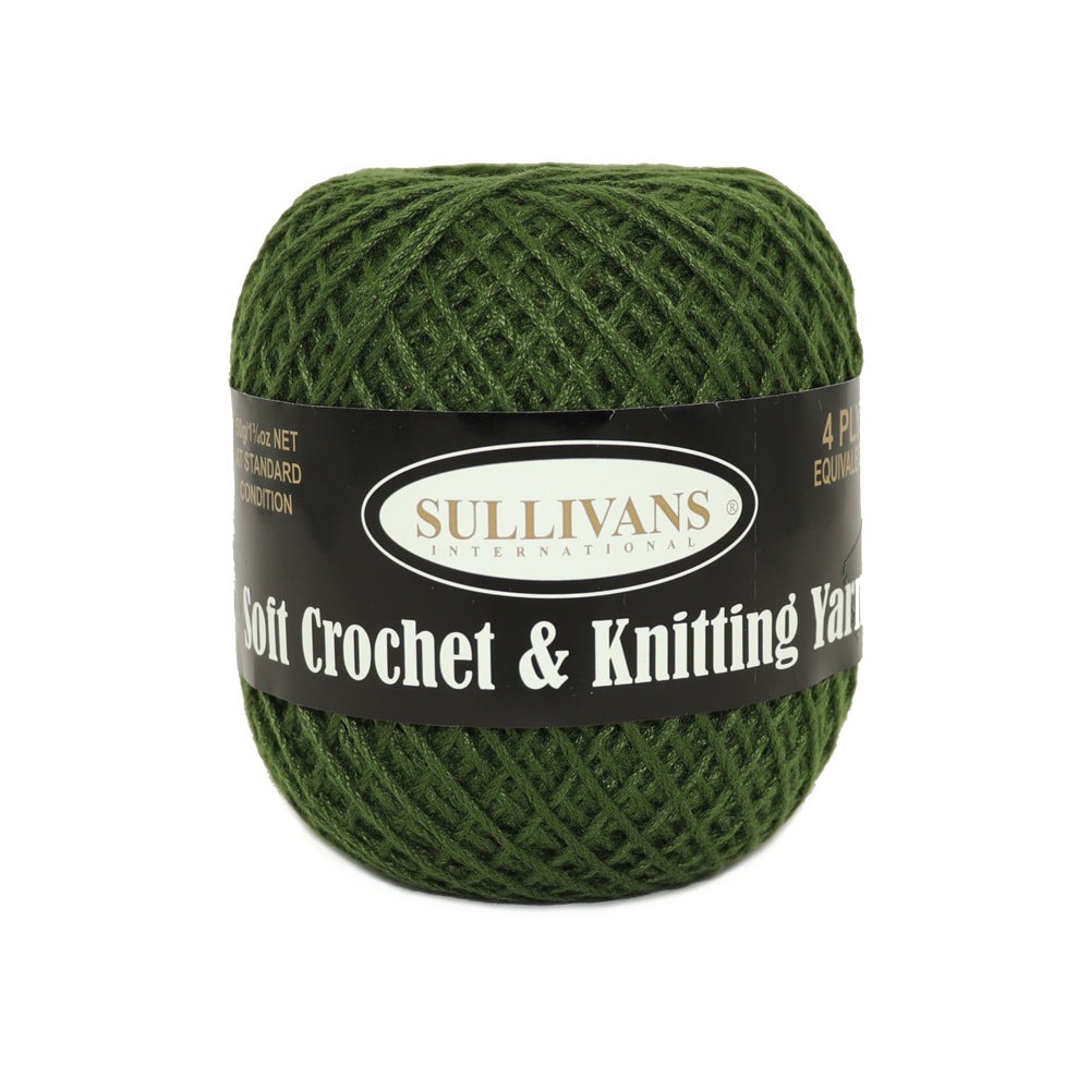 Sullivans Soft 4ply Crochet and Knitting Yarn, 50g Polyester Yarn