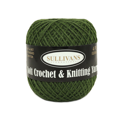 Sullivans Soft 4ply Crochet and Knitting Yarn, 50g Polyester Yarn