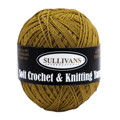 Sullivans Soft 4ply Crochet and Knitting Yarn, 50g Polyester Yarn