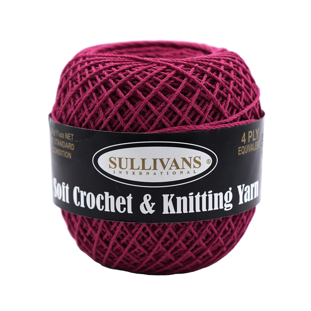 Sullivans Soft 4ply Crochet and Knitting Yarn, 50g Polyester Yarn