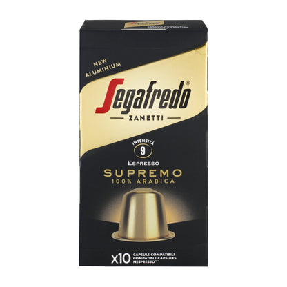 Segafredo Supremo 100% Arabica – Nespresso® compatible Capsules 10pk