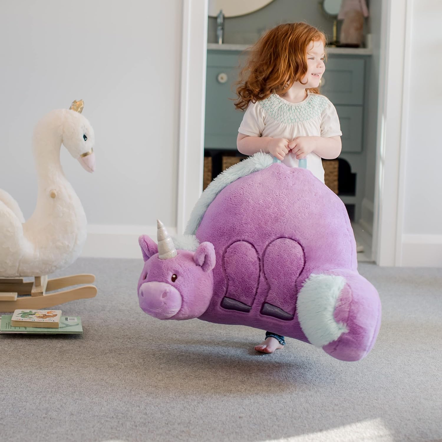 Soft Landing Nesting Nook Character Back-Rest, Unicorn