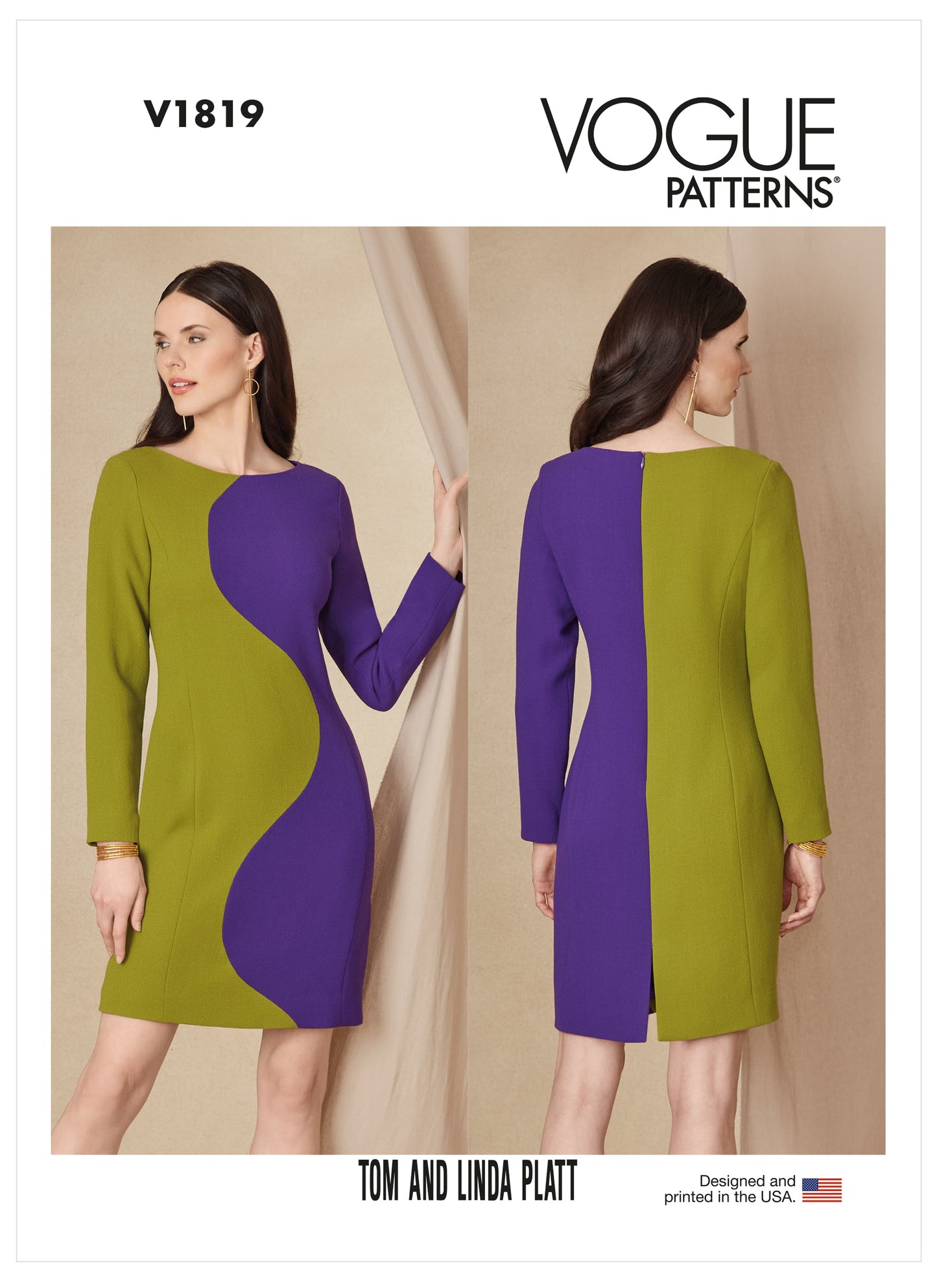 Vogue Pattern V1819  Misses' Dress