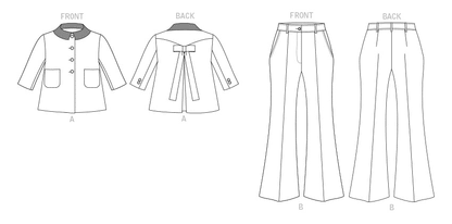 Voguepattern V1831  Misses' and Misses' Petite Jacket and Pants