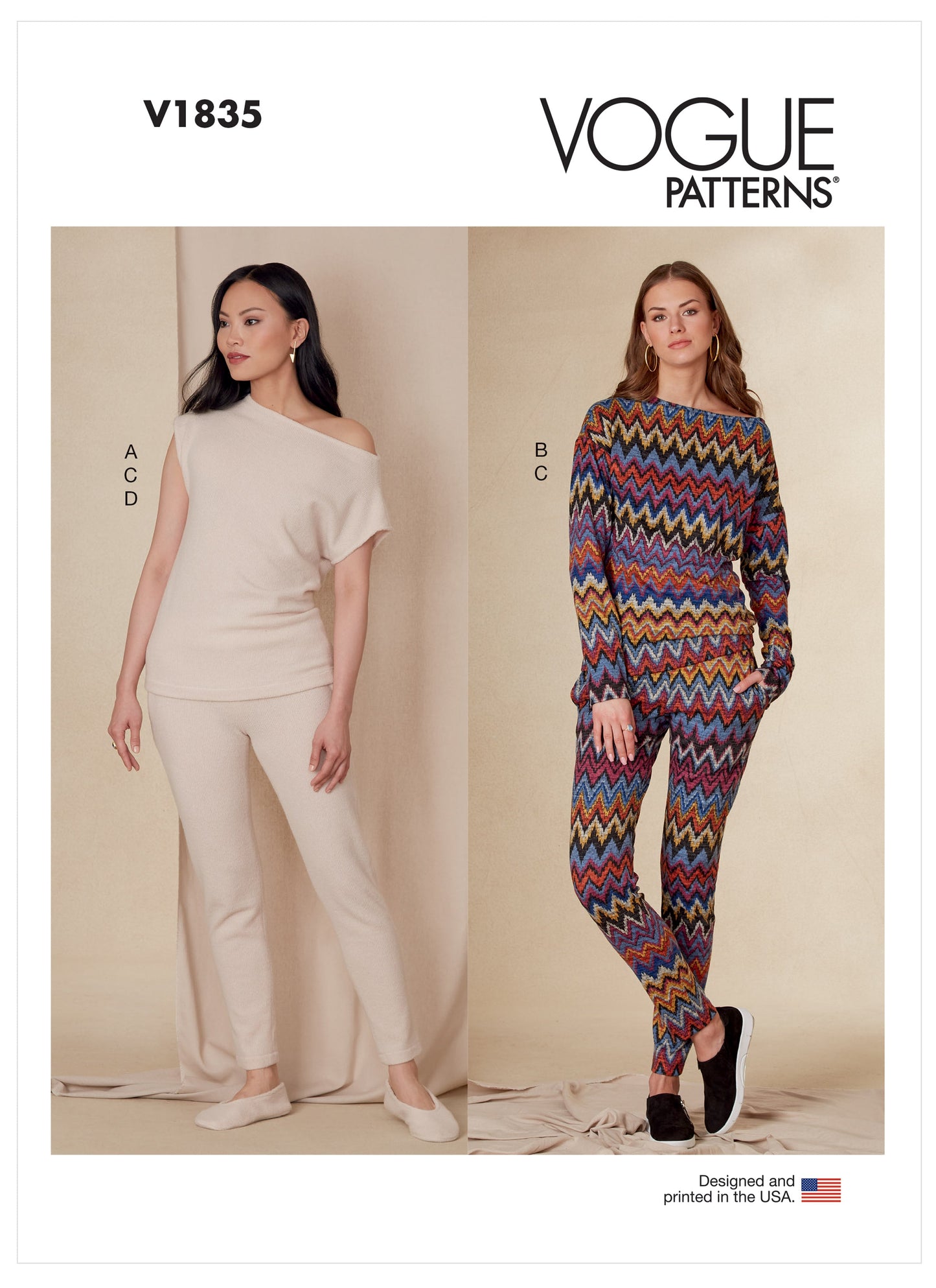 Voguepattern V1835 Miss Top, Pant, Slipper