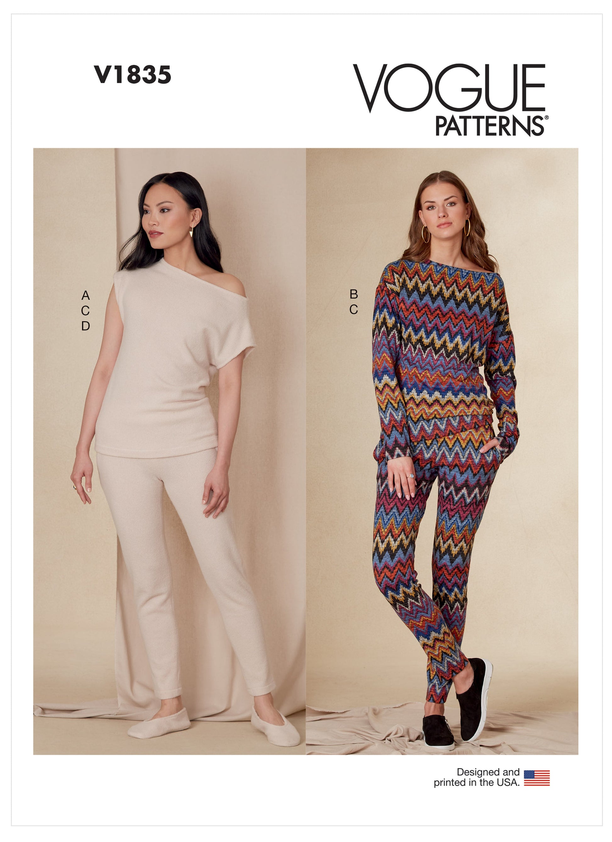 Voguepattern V1835 Miss Top, Pant, Slipper