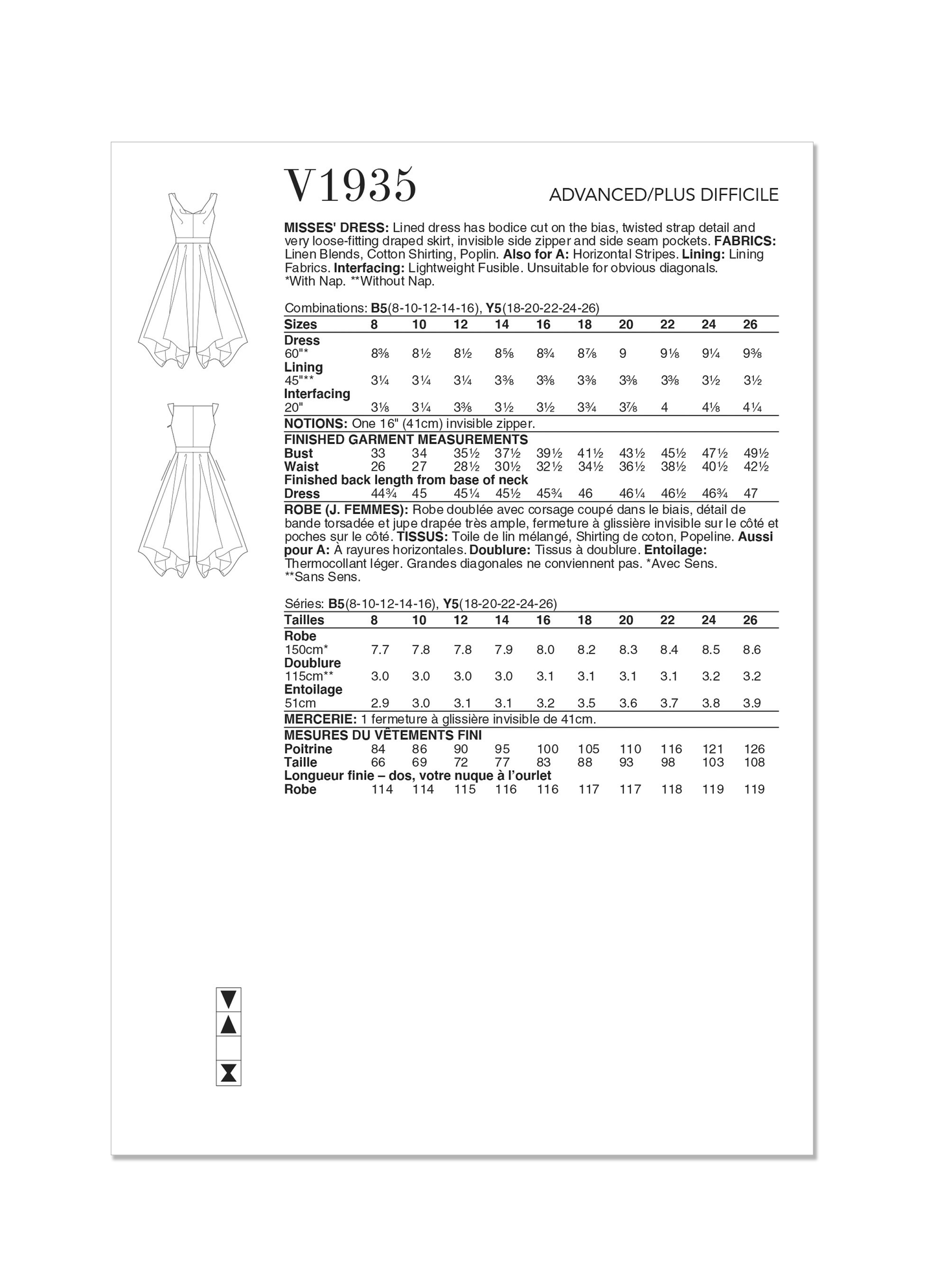 Vogue Pattern V1935 Misses' Dress by Julio Cesar