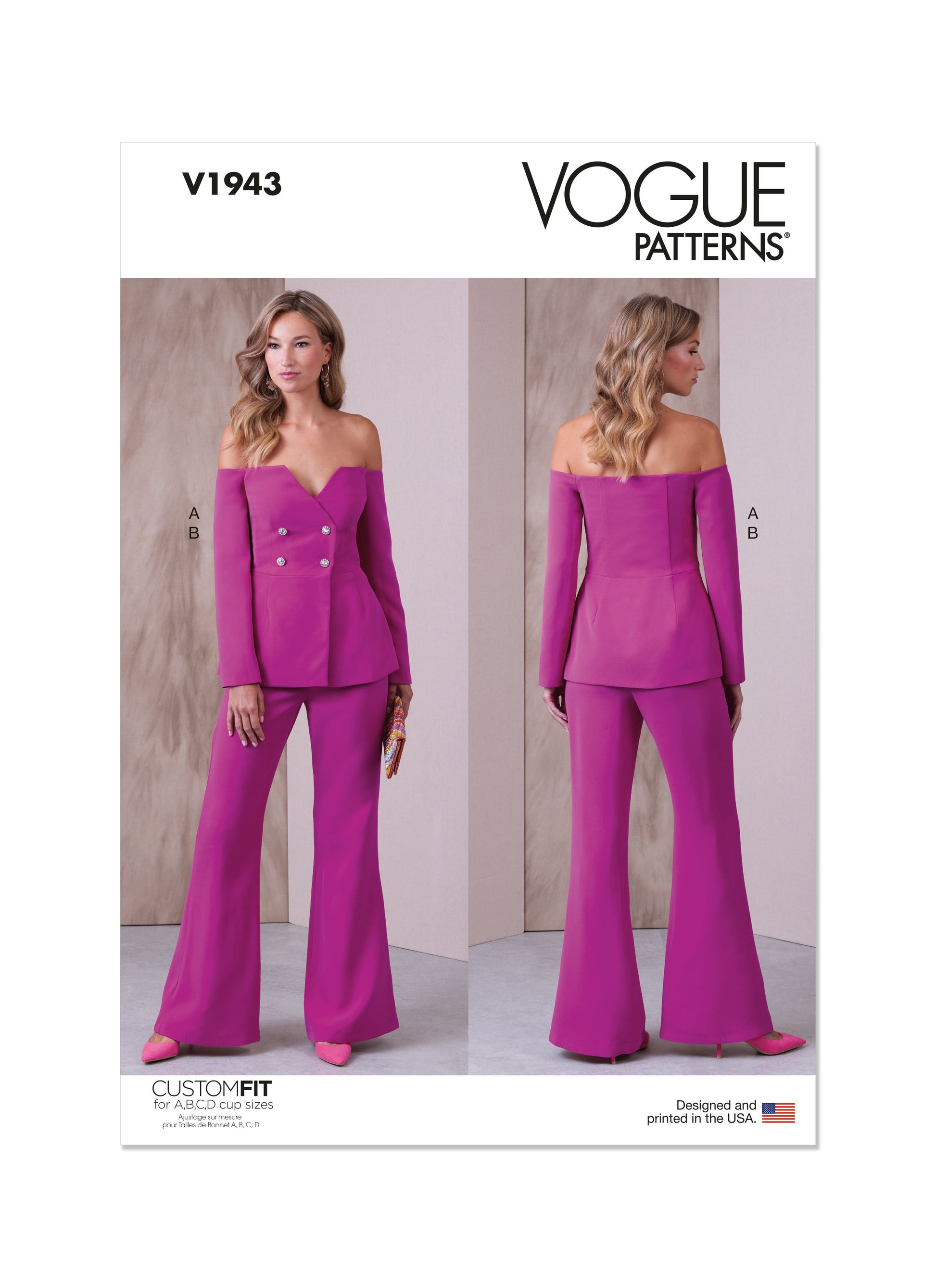 Vogue V1943 Misses' Jacket and Pants