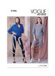 Vogue V1945 Misses' Knit Tops and Leggings in Two Lengths