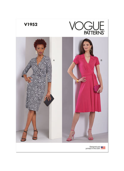 Vogue Pattern V1952 Misses Dress