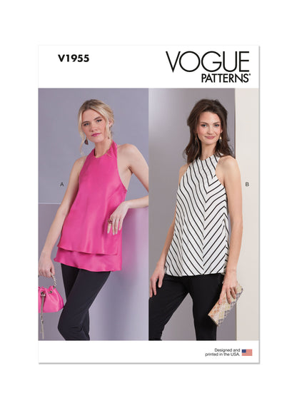 Vogue Pattern V1955 Misses' Top/Vest