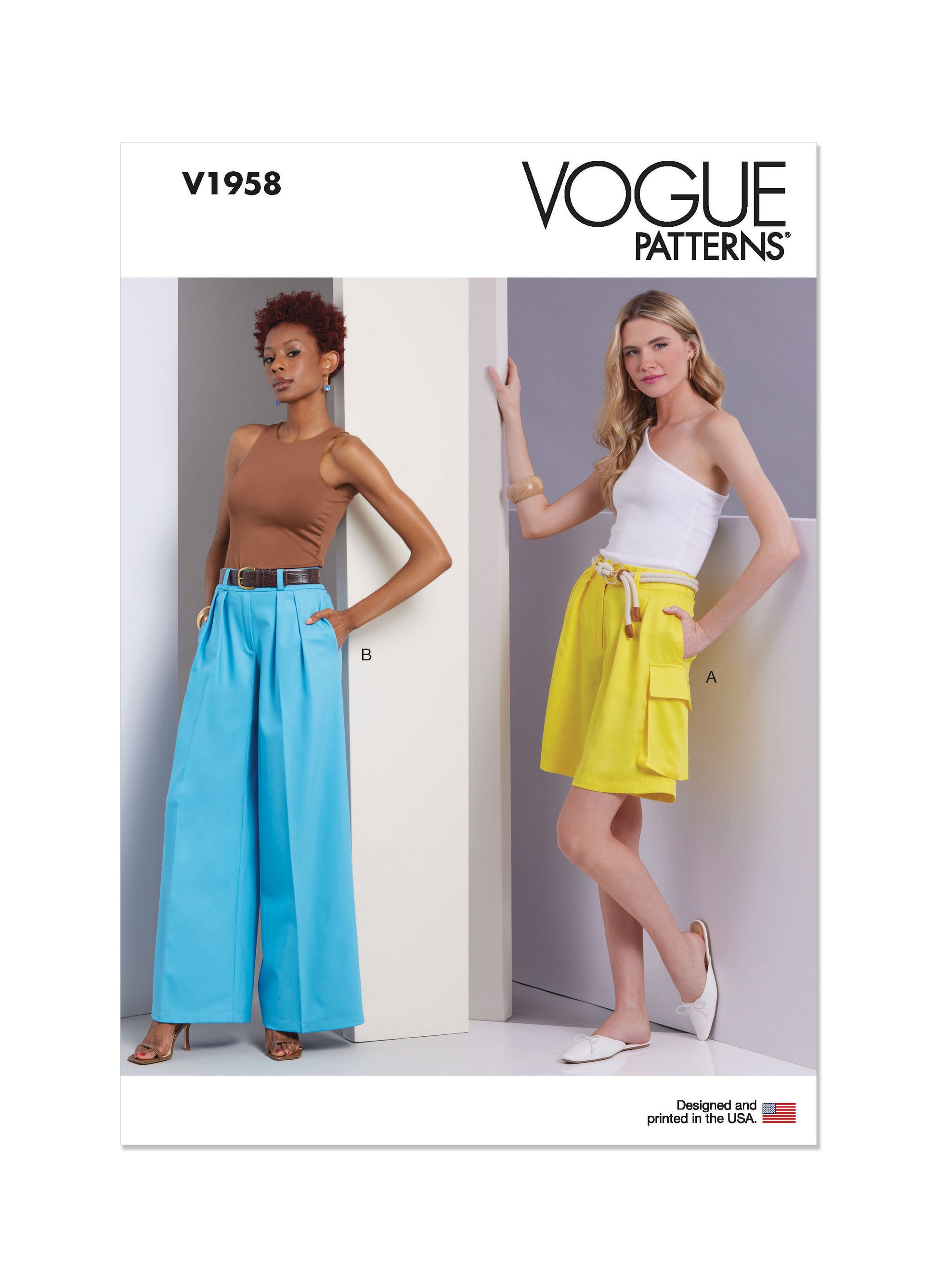 Vogue Pattern V1958 Misses Skirt/Pants