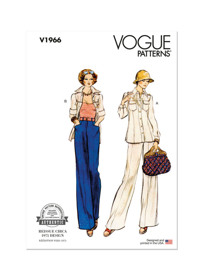 Vogue Pattern V1966 Misses' Jacket and Pants