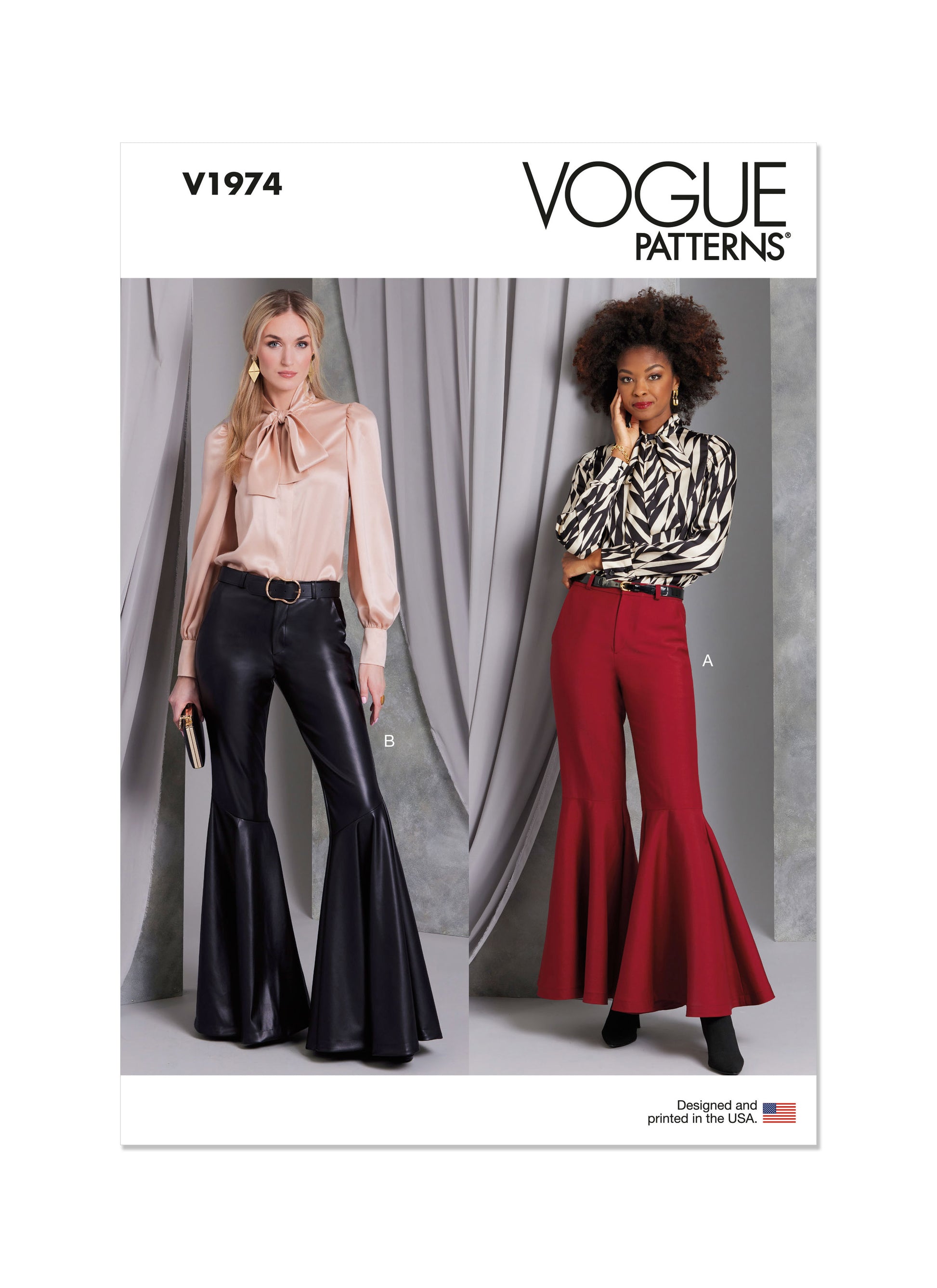 Vogue Pattern V1974 Misses Skirt Pants