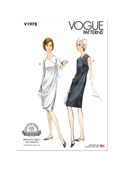 Vogue Pattern V1978 Misses' Dress