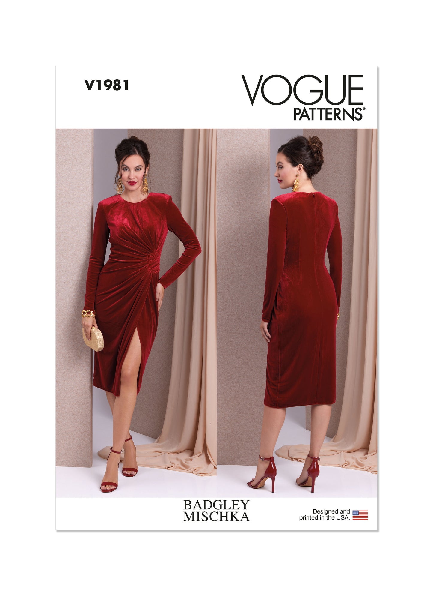 Vogue Pattern V1981 Misses' Dress