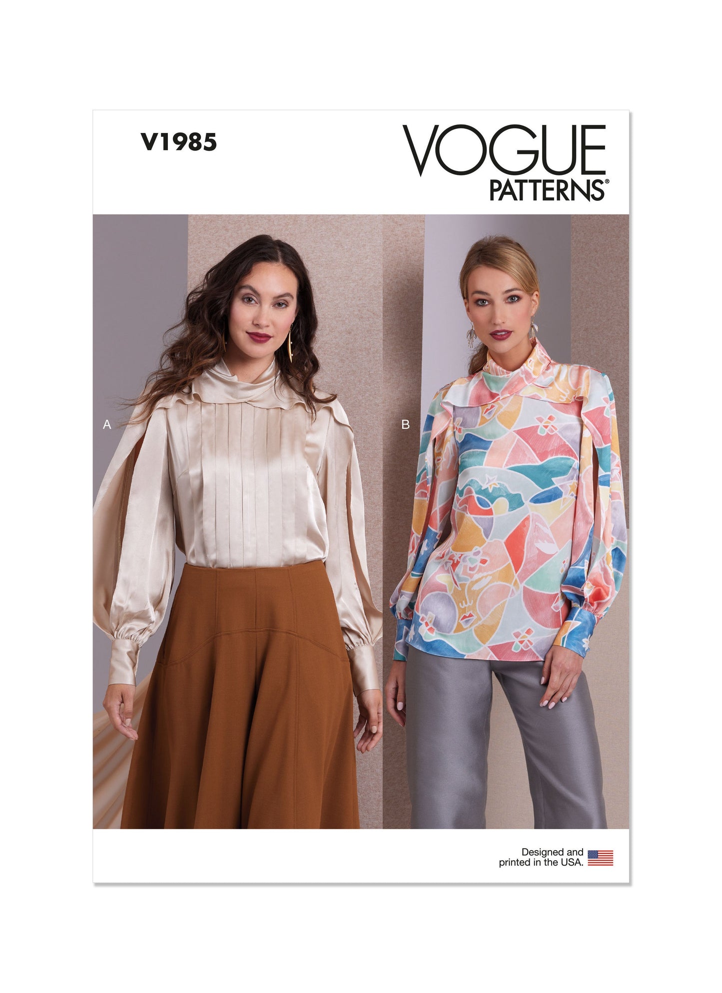 Voguepattern V1985 Misses' Top/Vest