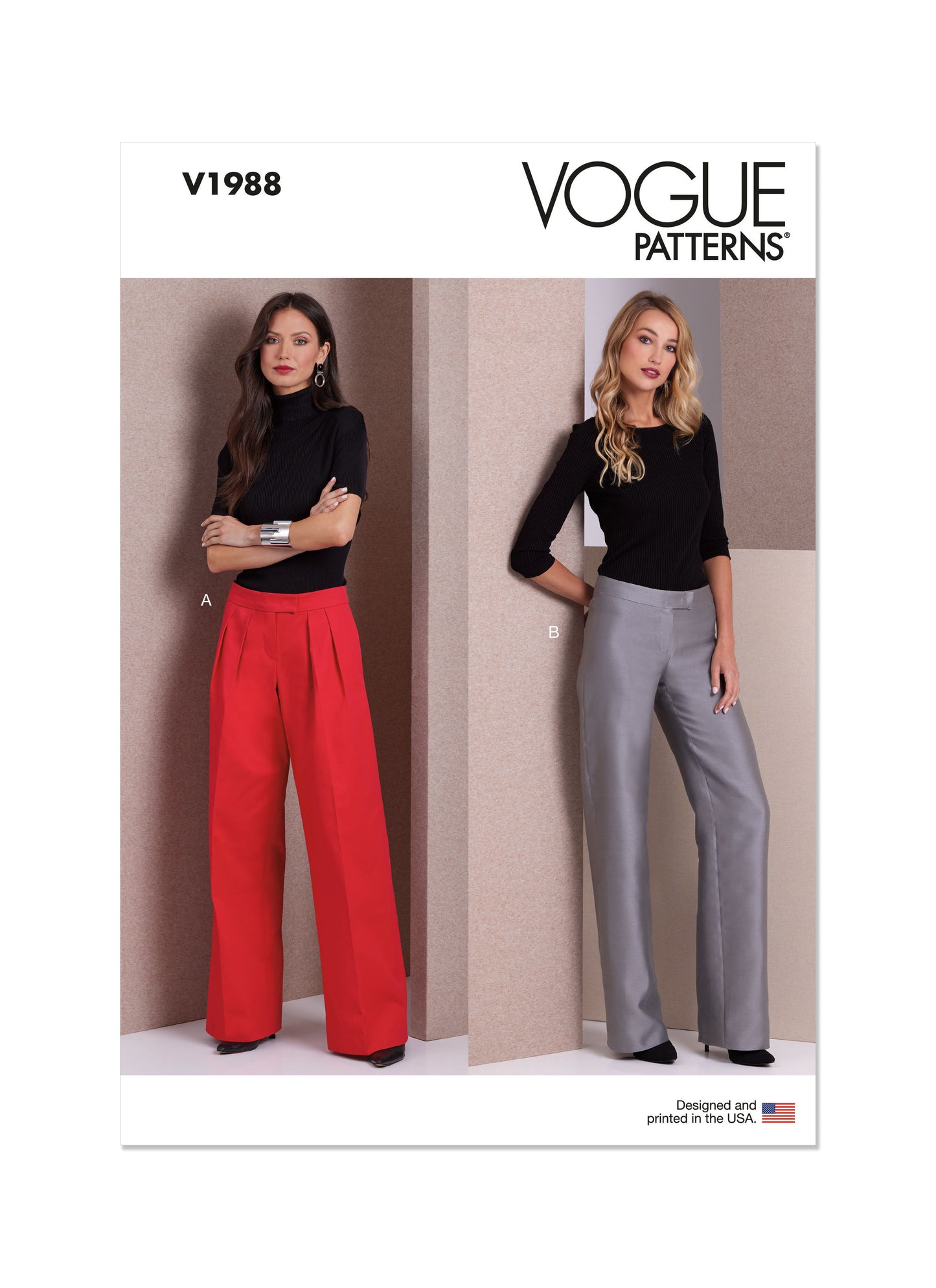 Vogue Pattern V1988 Misses' Skirt/Pants