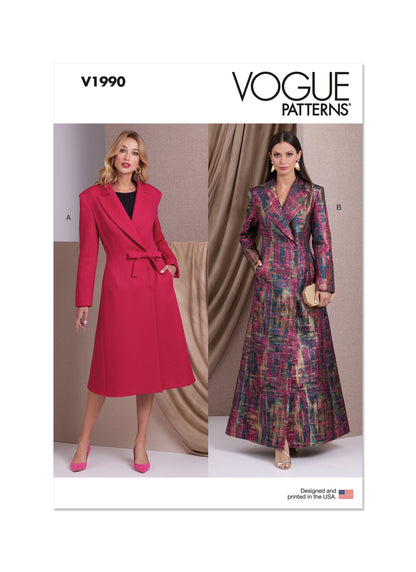 Vogue Pattern V1990 Misses' Jacket