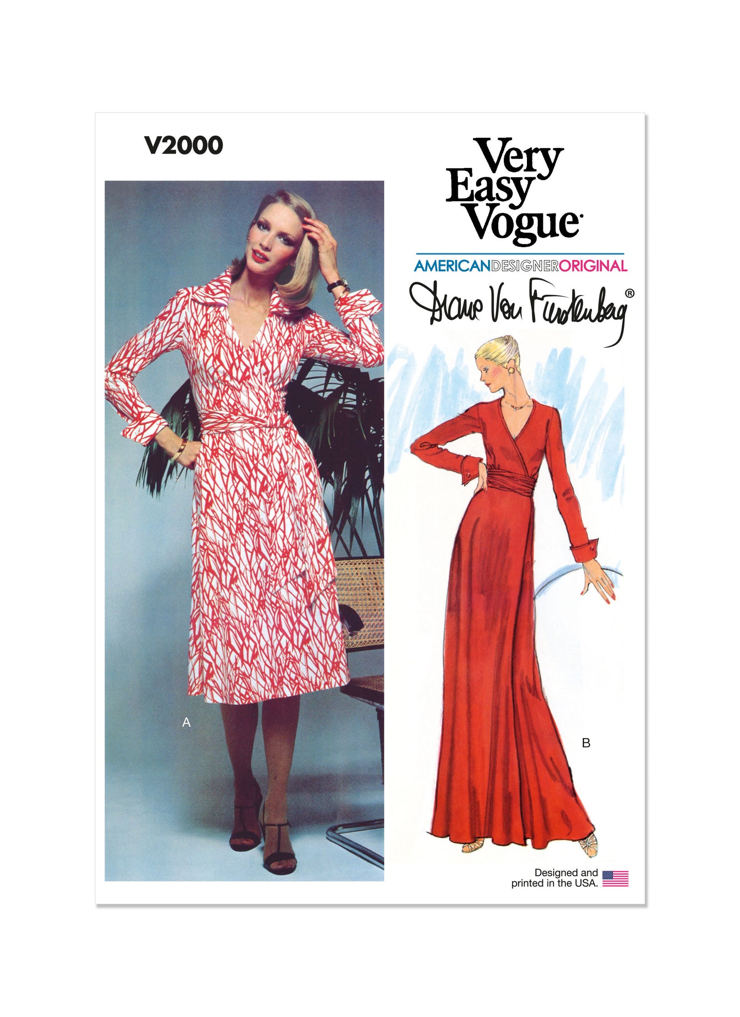 Vogue Pattern V2000 Misses' Dress