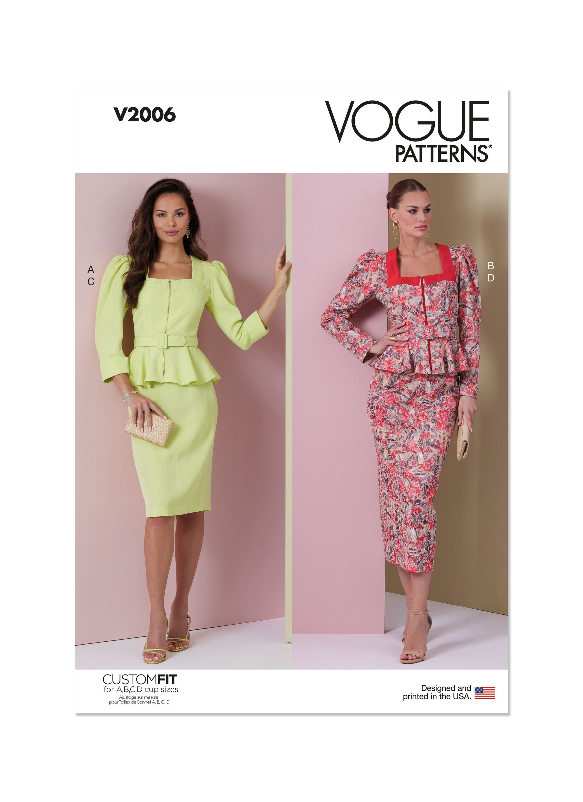 Vogue Pattern V2006 Misses' Dress