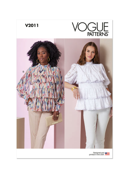 Vogue Pattern V2011 Misses' Top Vest