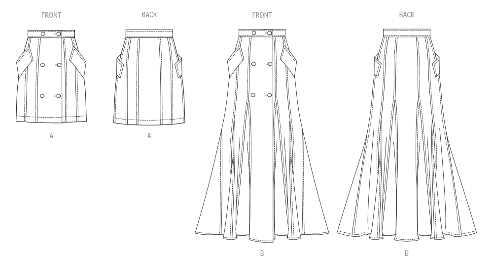 Vogue Pattern V2013 Misses' Skirt Pants