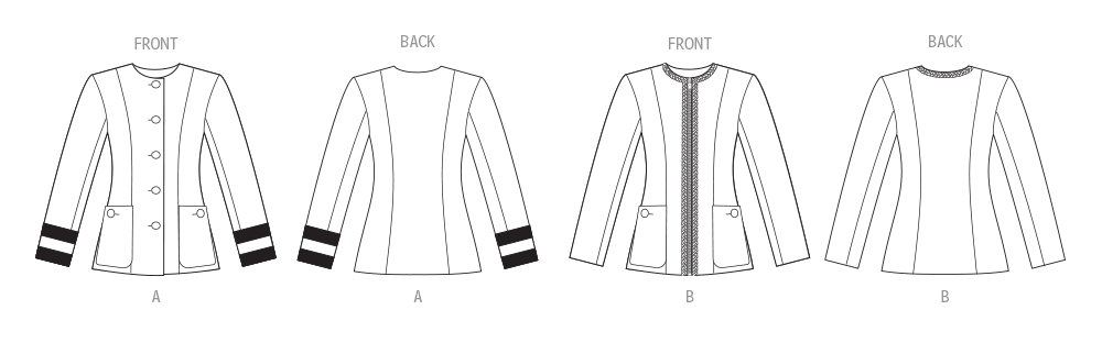 Vogue Pattern V2015 Misses' Jacket