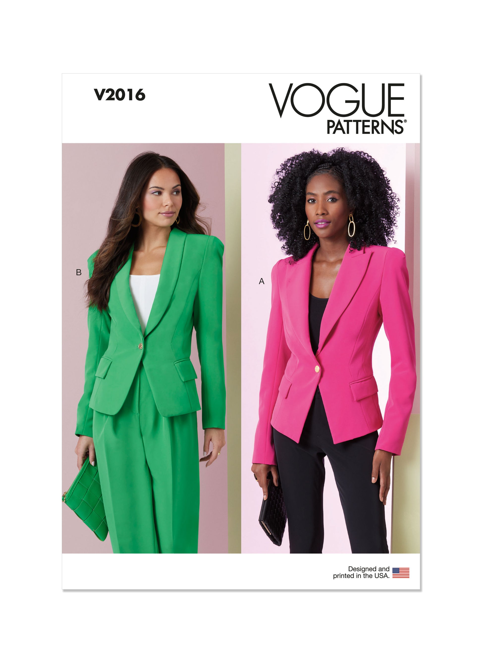 Vogue Pattern V2016 Misses' Jacket