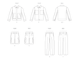 Vogue Pattern V2022 Men's Jackets, Shorts and Pants