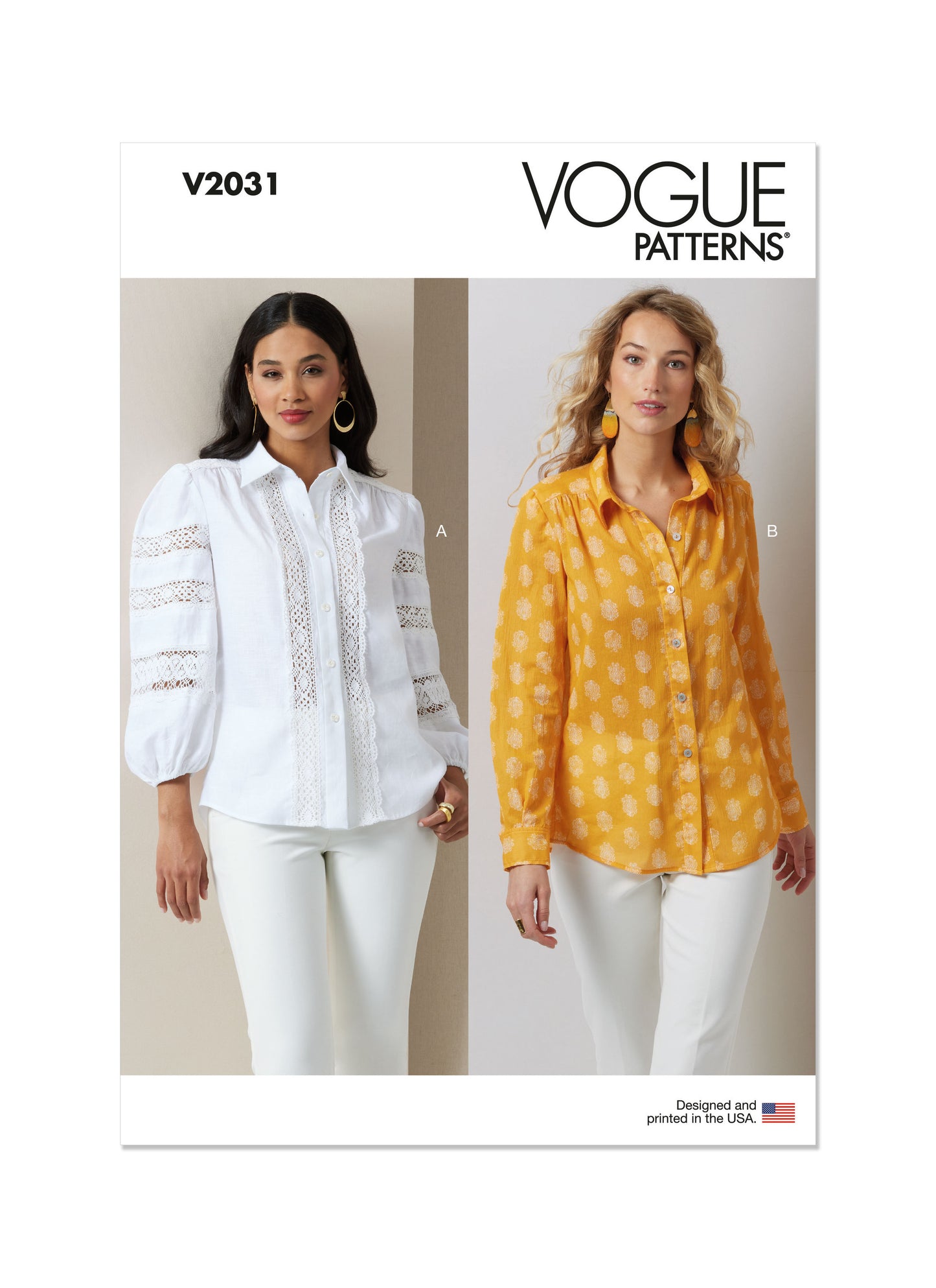 Vogue Pattern V2031 Misses' Top Vest