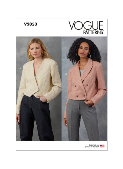 Vogue Pattern V2053 Misses' Jackets