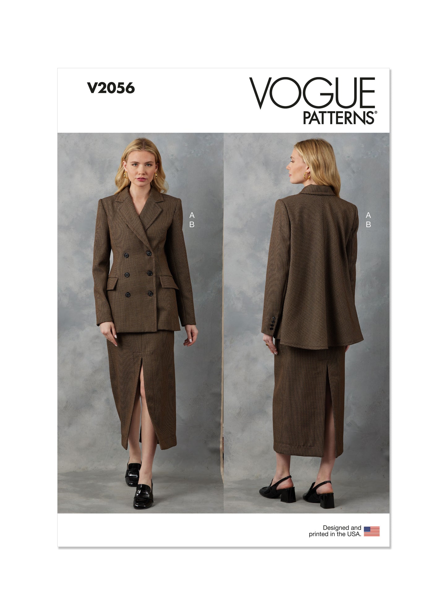 Vogue Pattern V2056  Misses' Jacket and Skirt